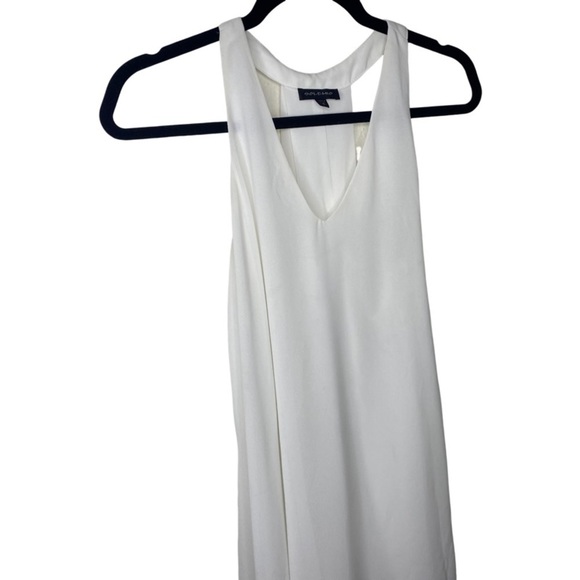 SOLEMIO White Mini Dress with Deep V-neck - Small - Picture 2 of 8